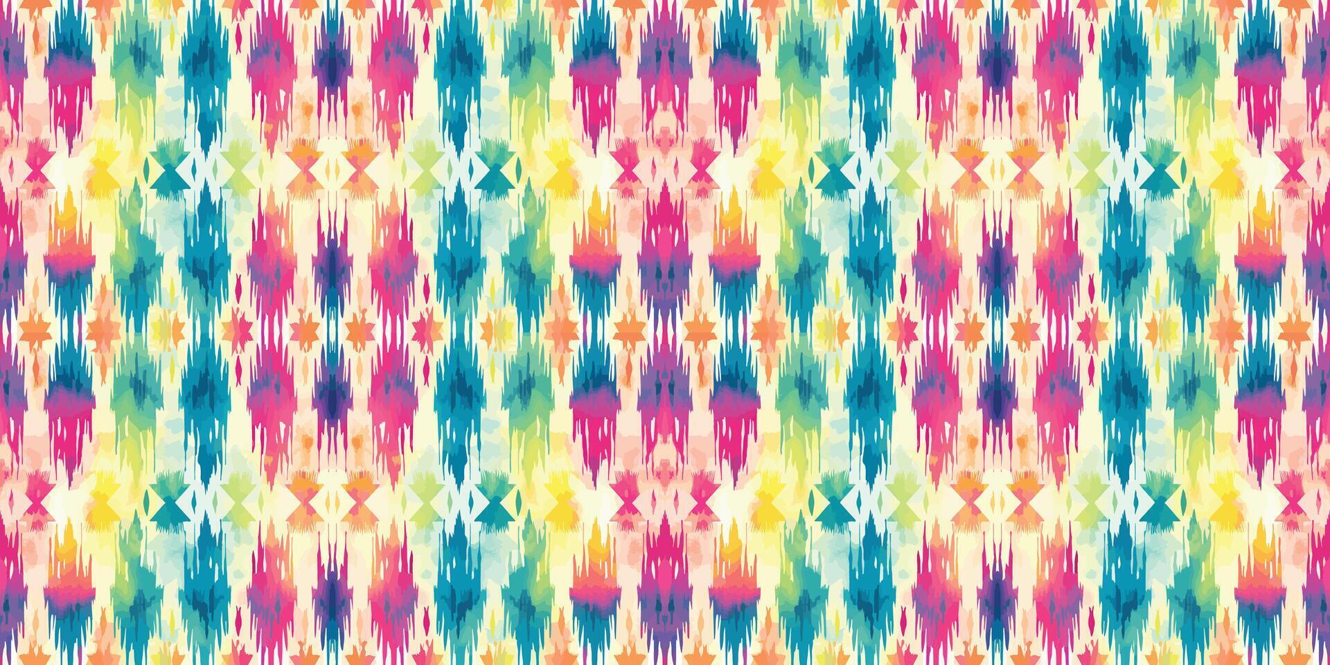 Seamless batik pattern,Seamless tribal batik pattern,and Seamless colorful pattern resemble ethnic boho, Aztec,and ikat styles.designed for use in wallpaper,fabric,curtain,carpet,Batik Embroidery vector