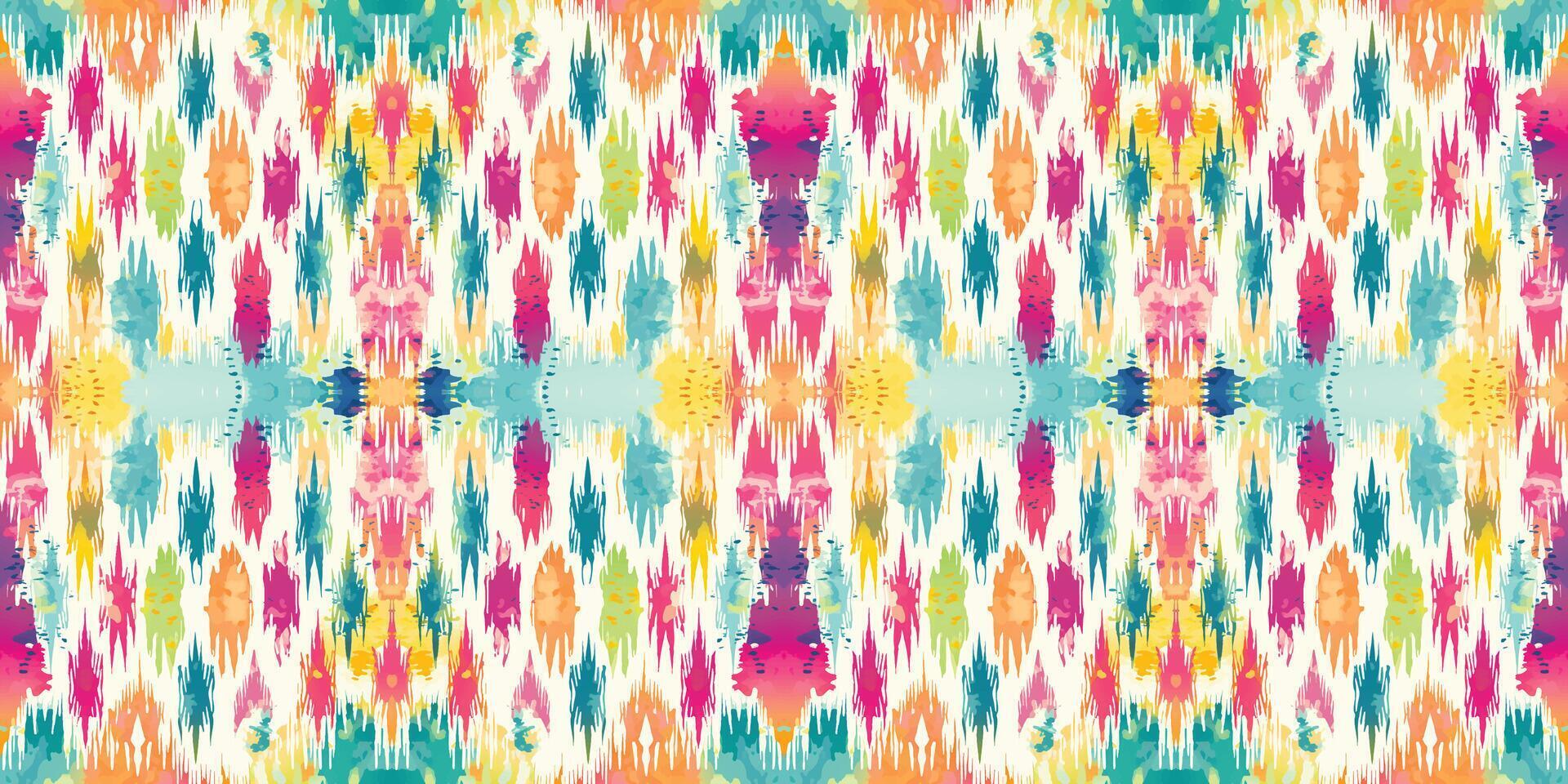 Seamless batik pattern,Seamless tribal batik pattern,and Seamless colorful pattern resemble ethnic boho, Aztec,and ikat styles.designed for use in wallpaper,fabric,curtain,carpet,Batik Embroidery vector