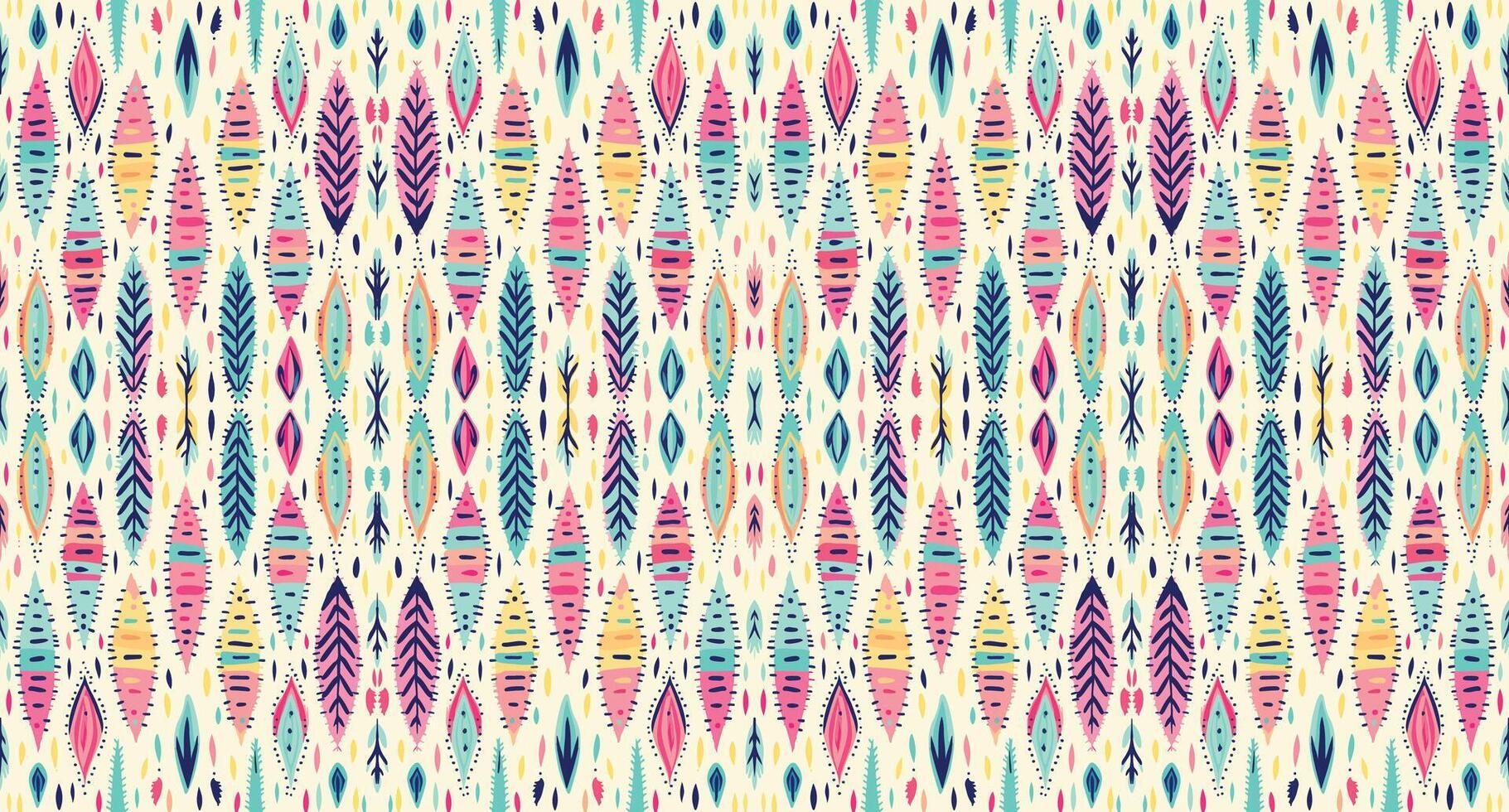 Seamless batik pattern,Seamless tribal batik pattern,and Seamless colorful pattern resemble ethnic boho, Aztec,and ikat styles.designed for use in wallpaper,fabric,curtain,carpet,Batik Embroidery vector