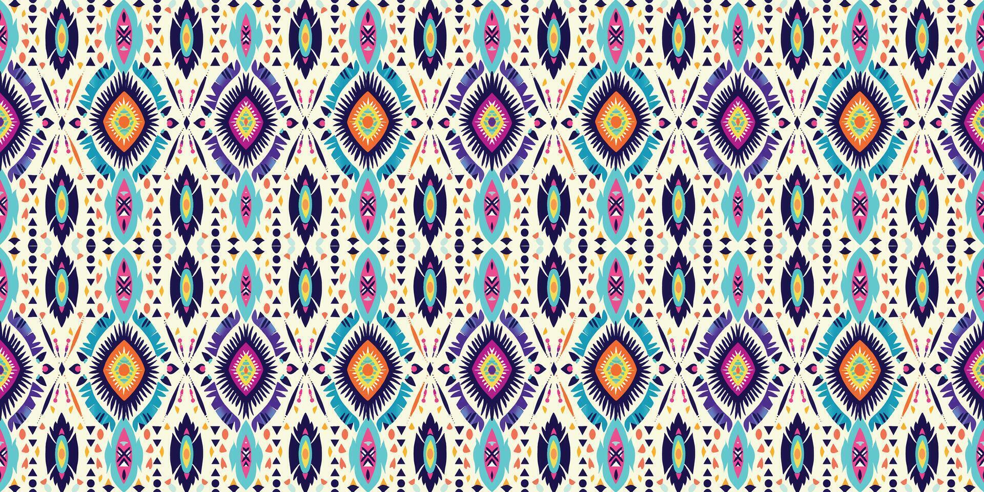 Seamless batik pattern,Seamless tribal batik pattern,and Seamless colorful pattern resemble ethnic boho, Aztec,and ikat styles.designed for use in wallpaper,fabric,curtain,carpet,Batik Embroidery vector