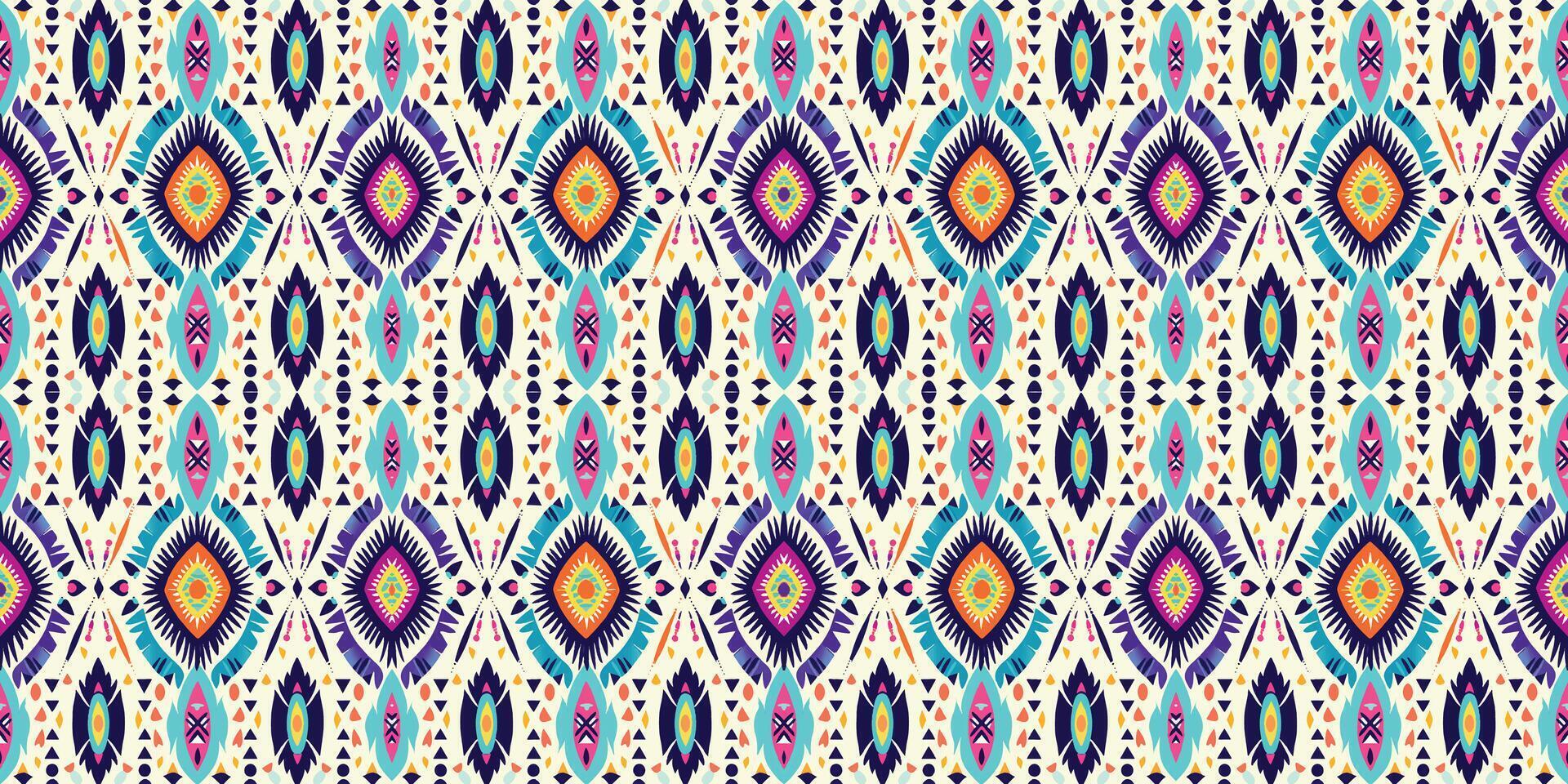 Seamless batik pattern,Seamless tribal batik pattern,and Seamless colorful pattern resemble ethnic boho, Aztec,and ikat styles.designed for use in wallpaper,fabric,curtain,carpet,Batik Embroidery vector