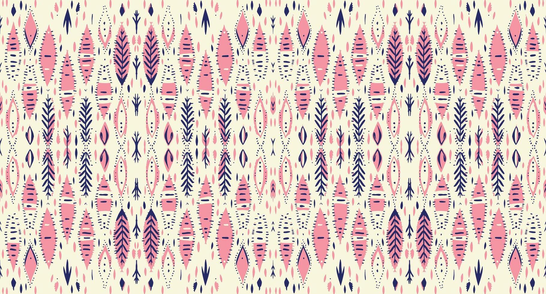 Seamless batik pattern,Seamless tribal batik pattern,and Seamless colorful pattern resemble ethnic boho, Aztec,and ikat styles.designed for use in wallpaper,fabric,curtain,carpet,Batik Embroidery vector