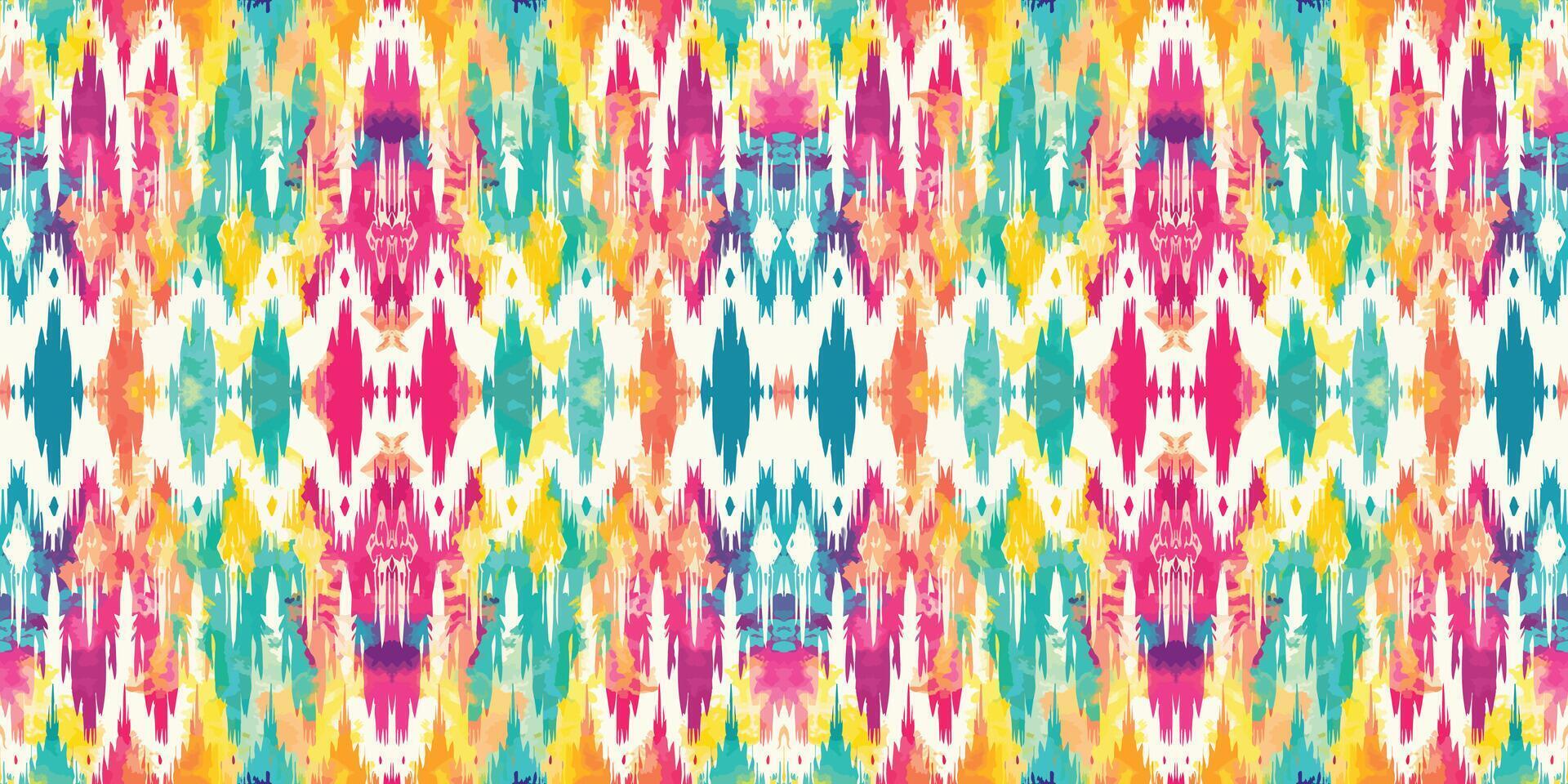 Seamless batik pattern,Seamless tribal batik pattern,and Seamless colorful pattern resemble ethnic boho, Aztec,and ikat styles.designed for use in wallpaper,fabric,curtain,carpet,Batik Embroidery vector