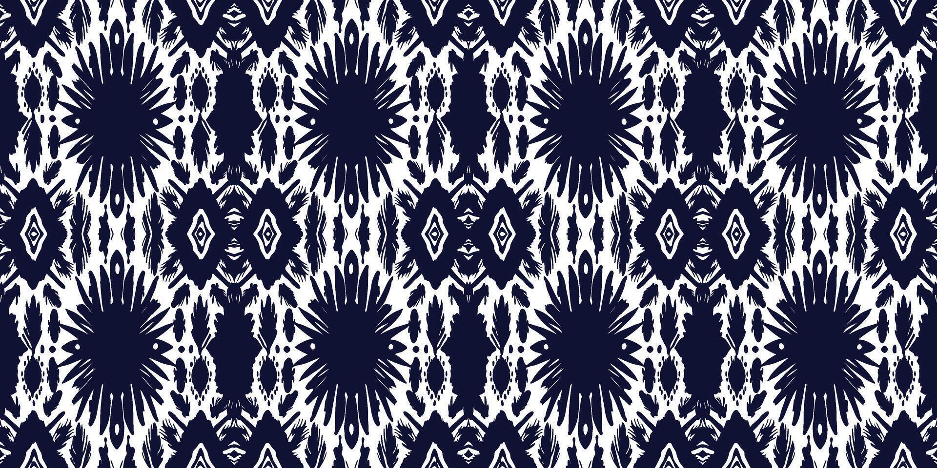 Seamless batik pattern,Seamless tribal batik pattern,and Seamless colorful pattern resemble ethnic boho, Aztec,and ikat styles.designed for use in wallpaper,fabric,curtain,carpet,Batik Embroidery vector