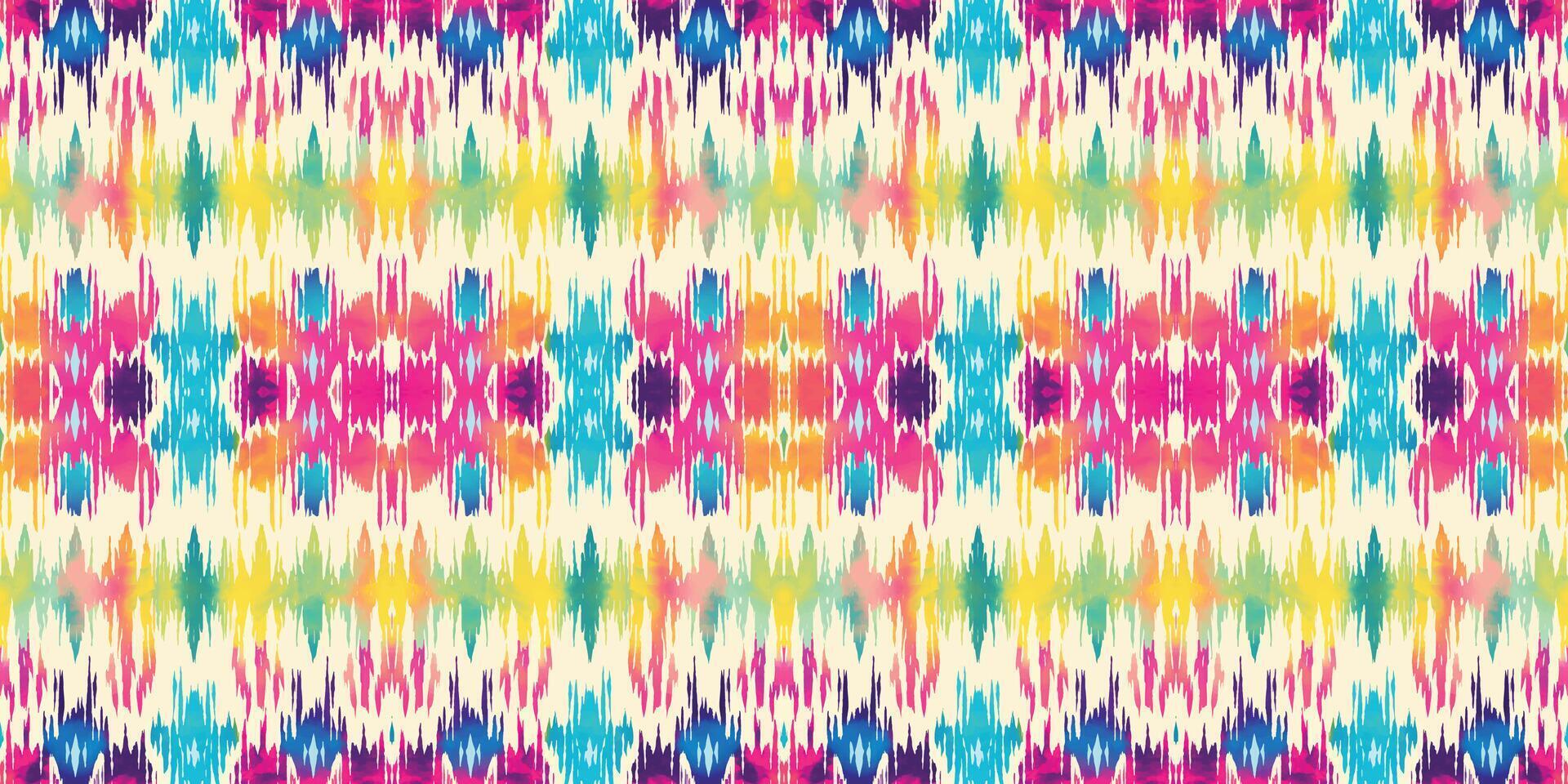 Seamless batik pattern,Seamless tribal batik pattern,and Seamless colorful pattern resemble ethnic boho, Aztec,and ikat styles.designed for use in wallpaper,fabric,curtain,carpet,Batik Embroidery vector