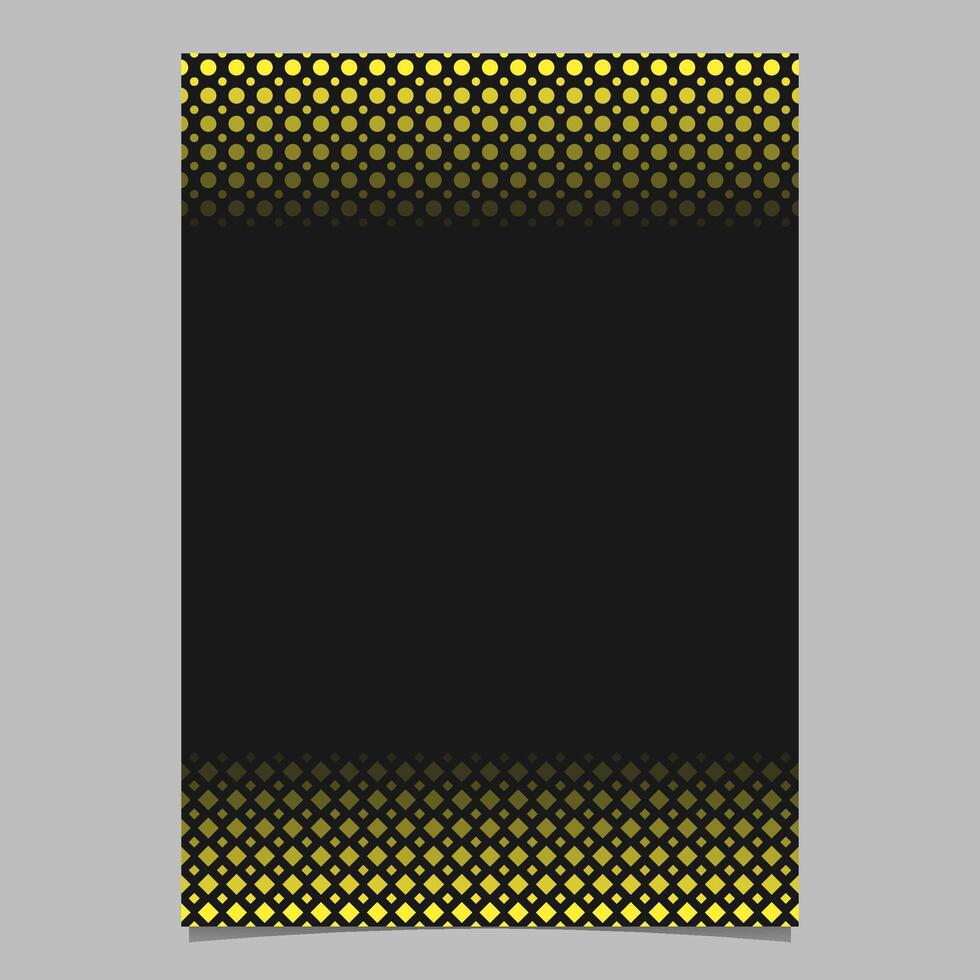 Abstract halftone geometrical dot and square pattern brochure background template - design vector