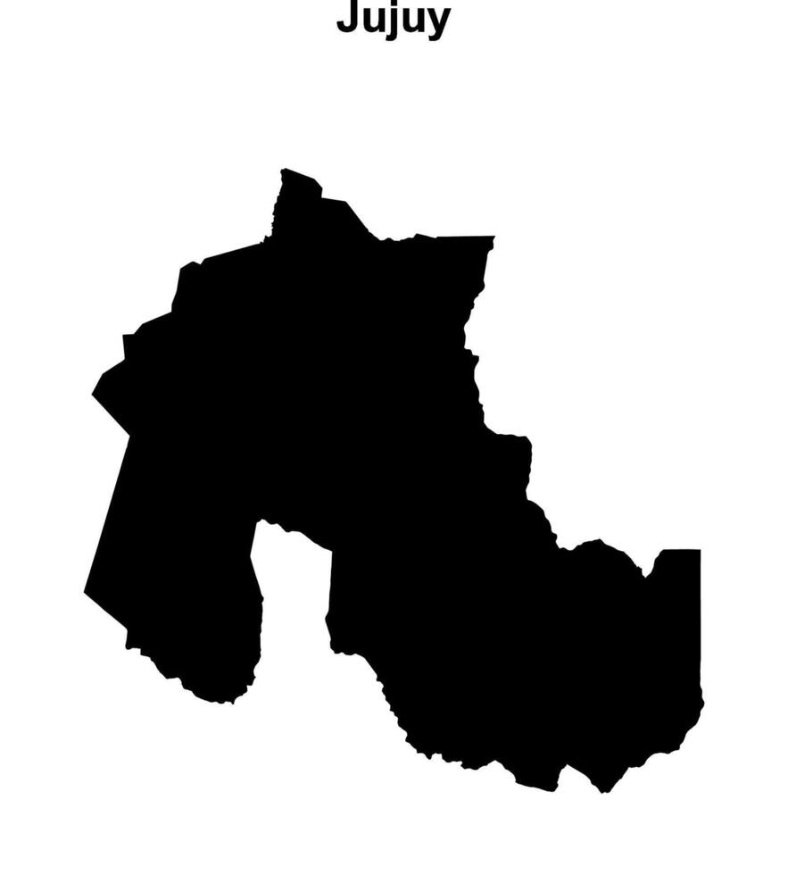 Jujuy outline map vector