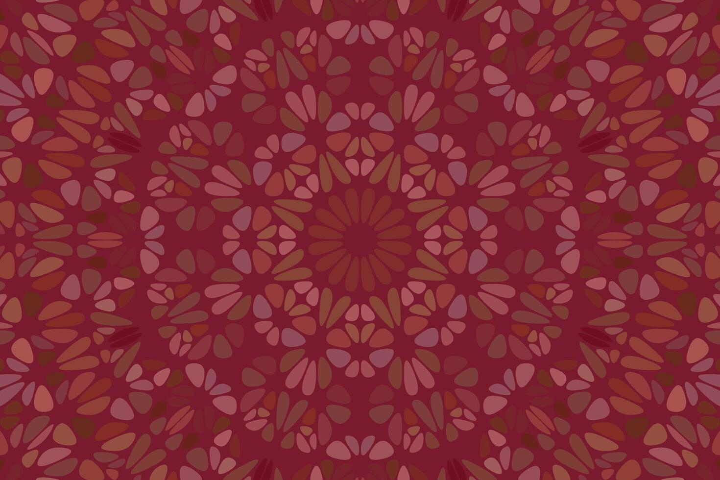 Geometrical abstract colorful circular floral mosaic web background vector