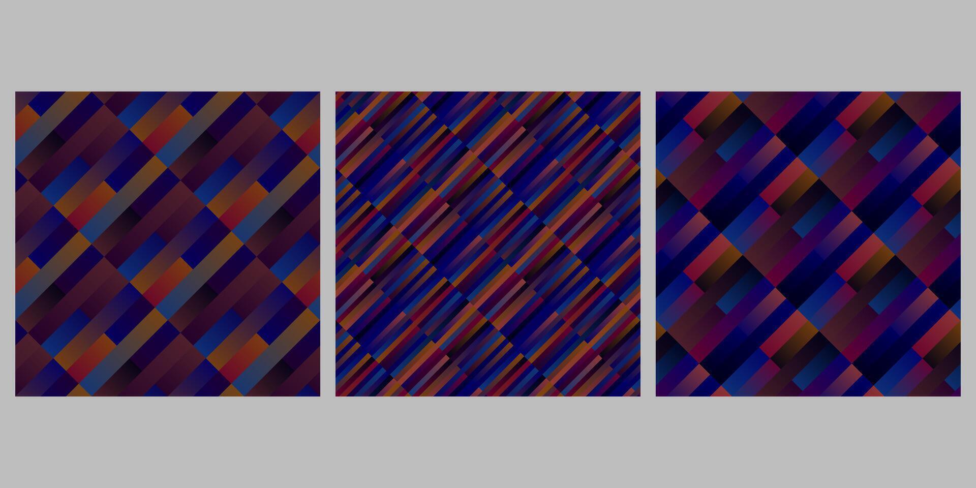 Gradient stripe pattern background collection - abstract graphic vector