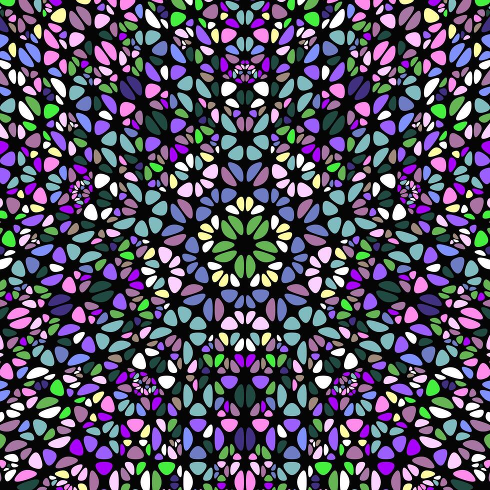 Geometrical colorful petal mosaic pattern background design vector