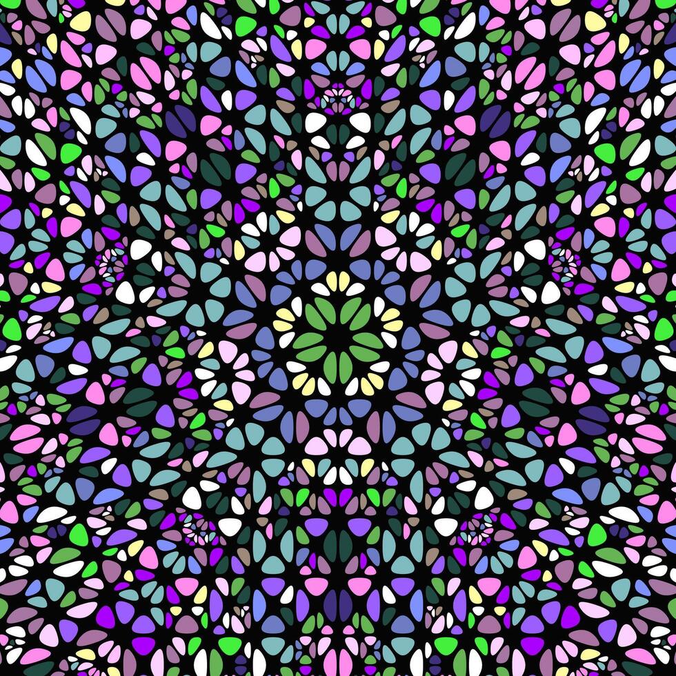 Geometrical colorful petal mosaic pattern background design vector