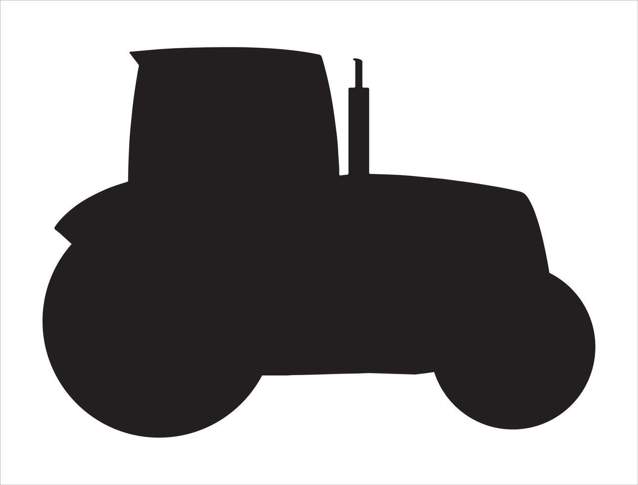 Tractor shape icon silhouette on white background vector