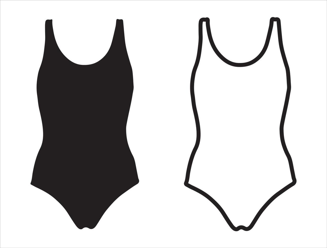 Leotard silhouette on white background vector