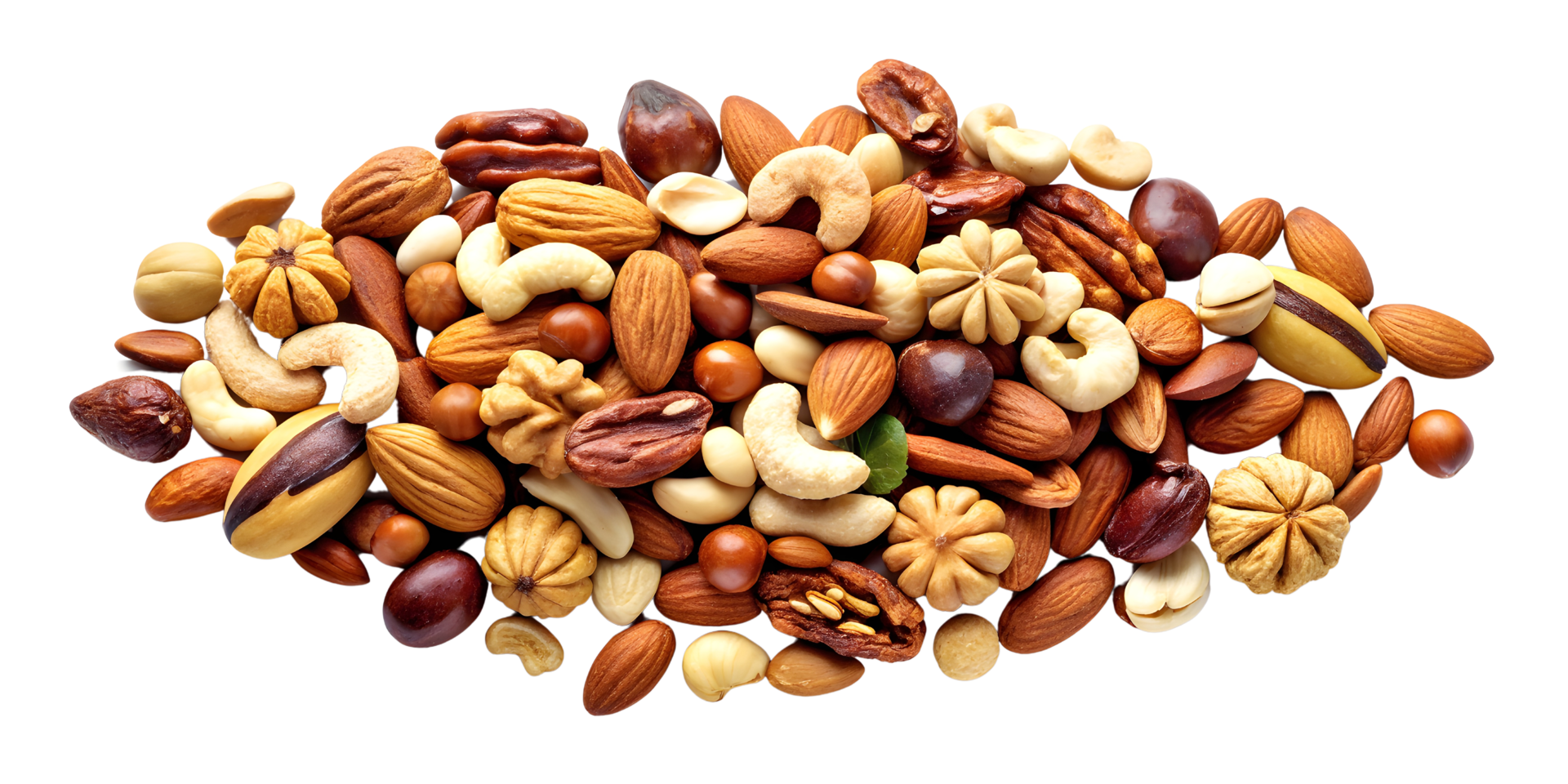A Pile of Mixed Organic Nuts png