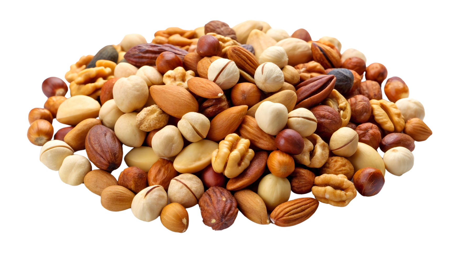 Nutritious Mixed Nuts Piled On png