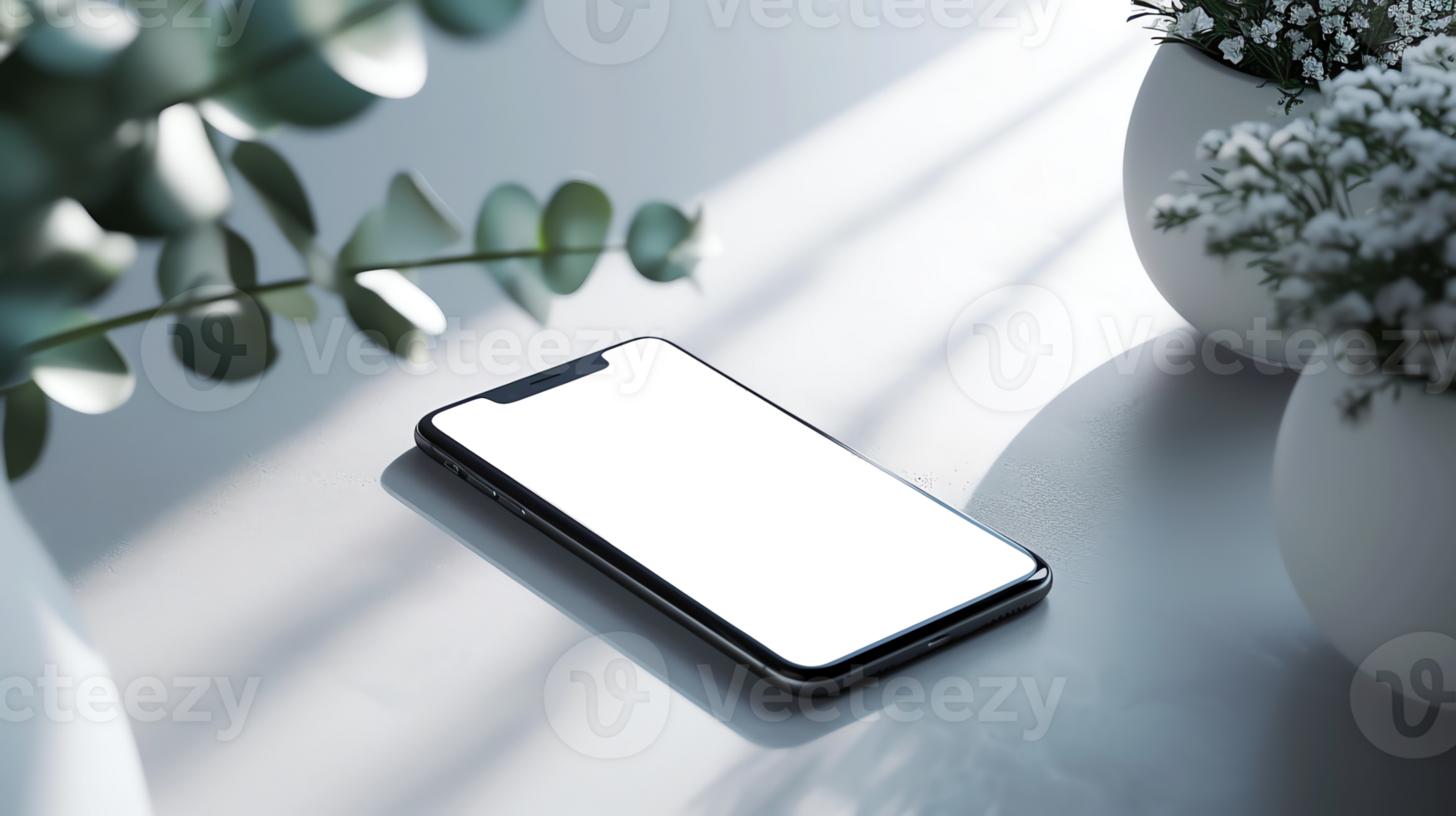 minimalistisch Smartphone Attrappe, Lehrmodell, Simulation 5 png