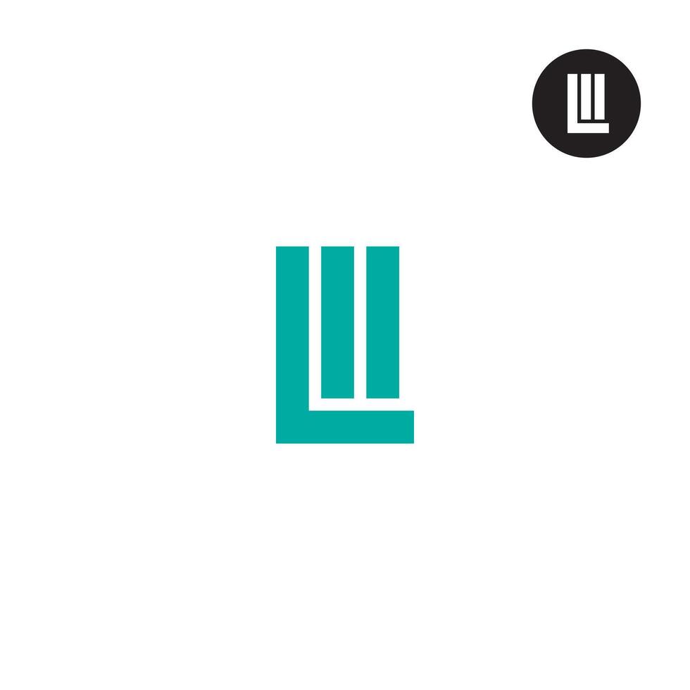 Letter LII Monogram Logo Design vector