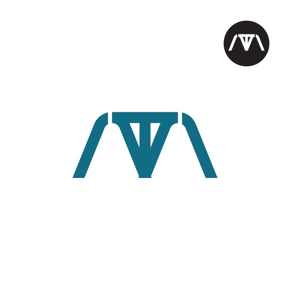 Letter ATA Monogram Logo Design vector