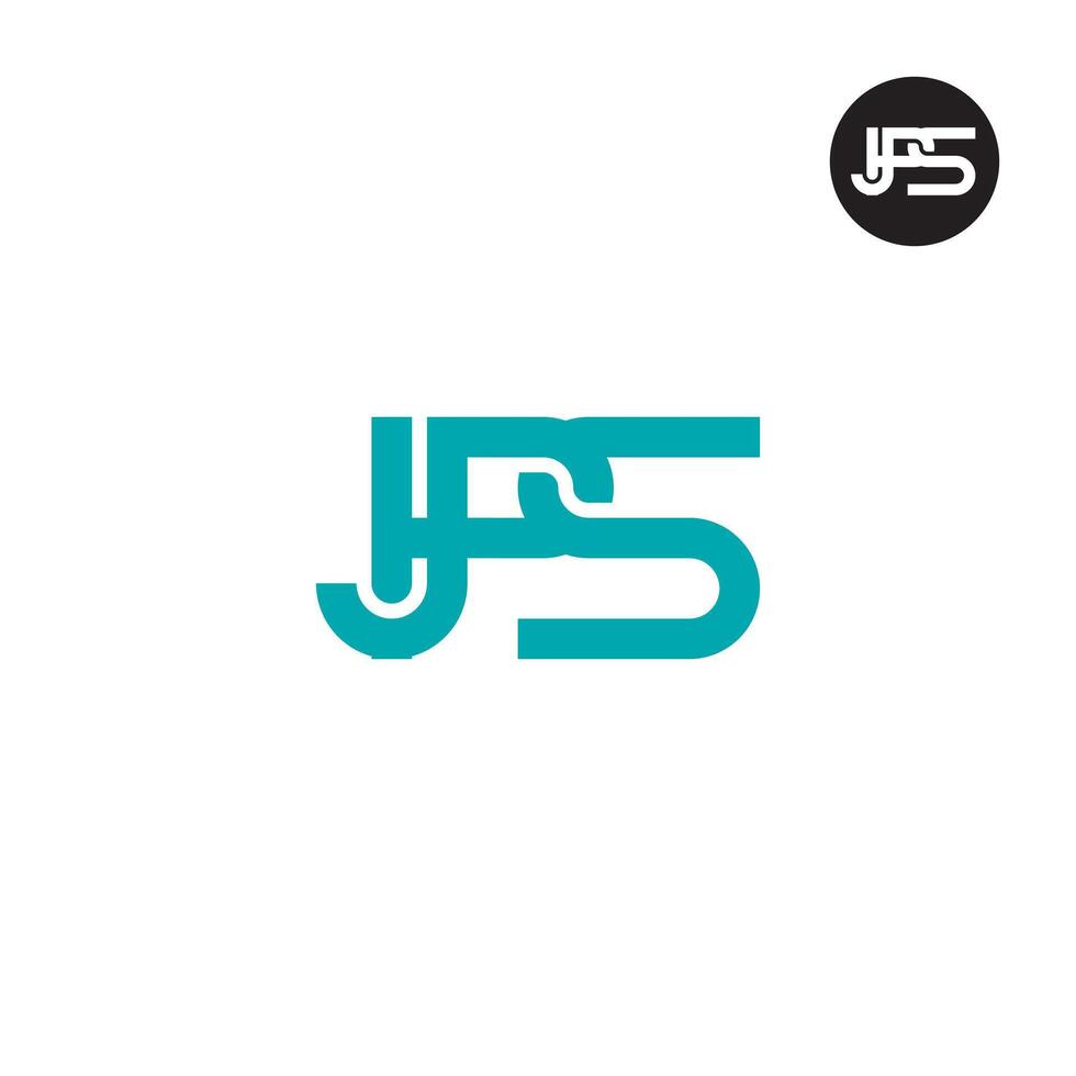 JPS Logo Letter Monogram Design vector