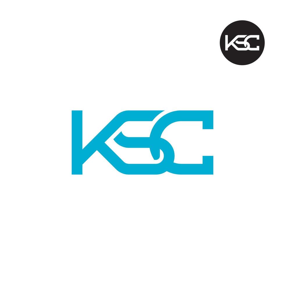 KSC Logo Letter Monogram Design vector