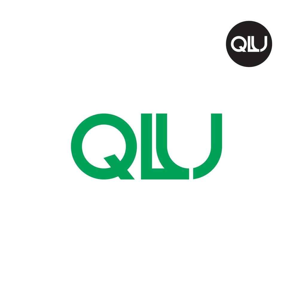 QLU Logo Letter Monogram Design vector