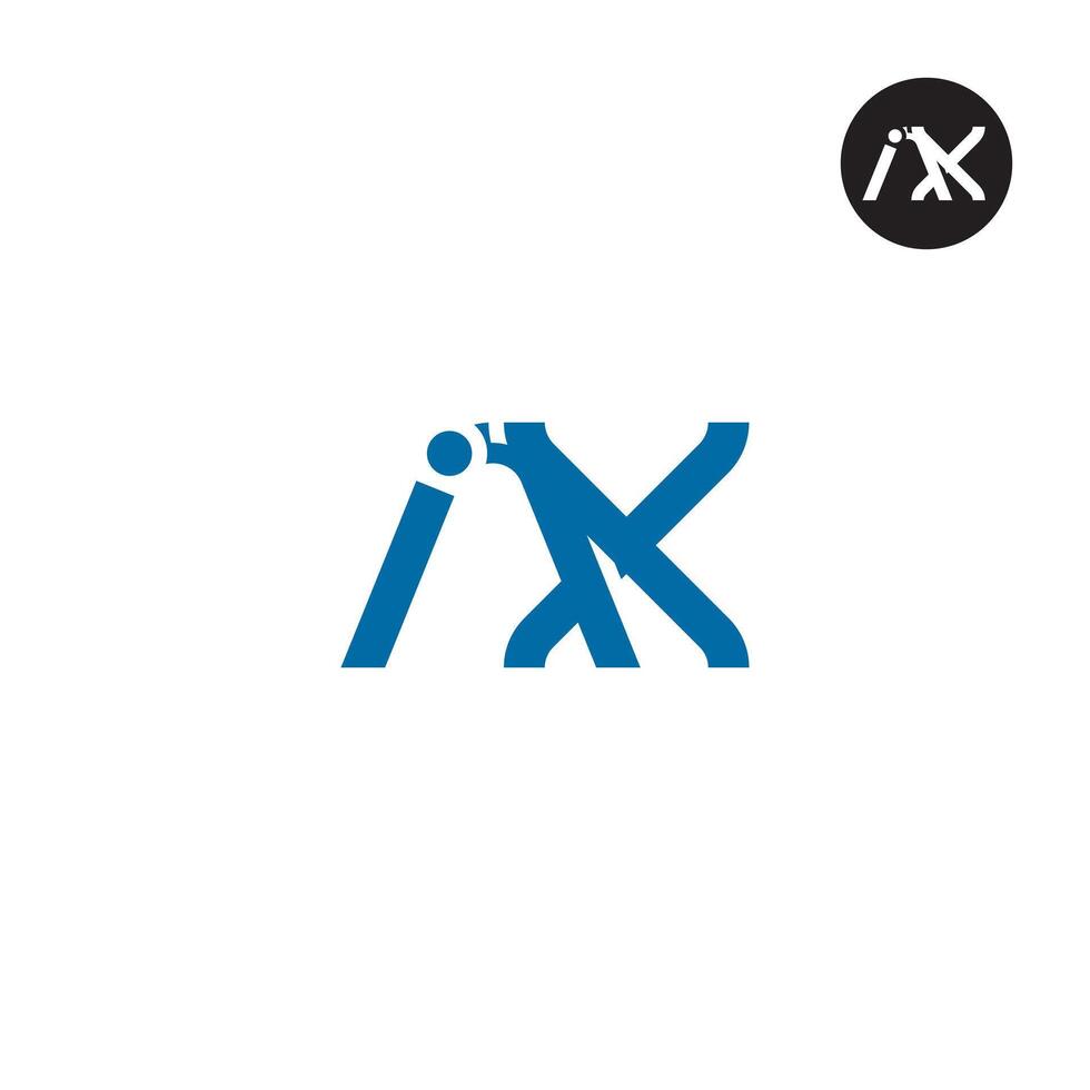 IAX Logo Letter Monogram Design vector