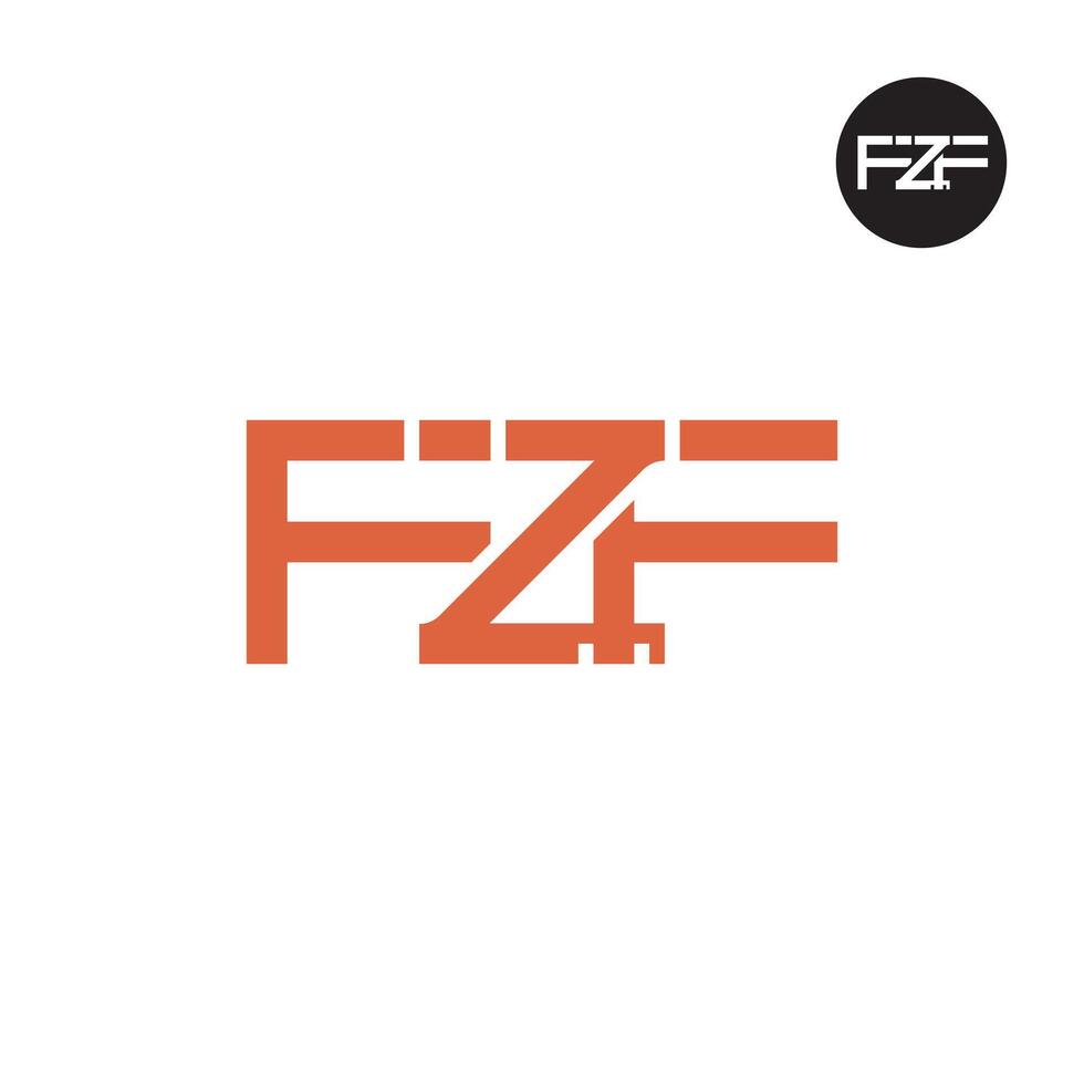 FZF Logo Letter Monogram Design vector