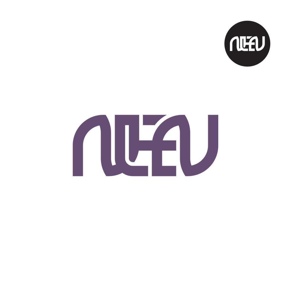 Letter NEN Monogram Logo Design vector