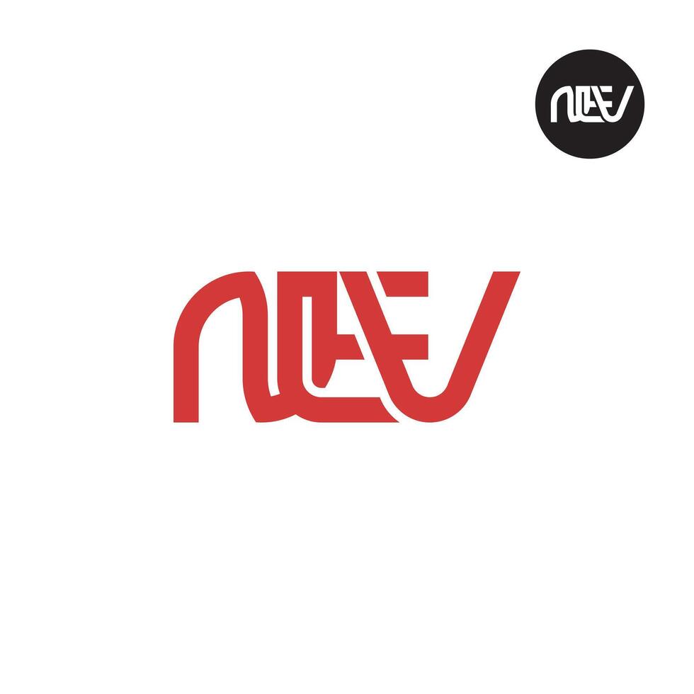 Letter NEV Monogram Logo Design vector
