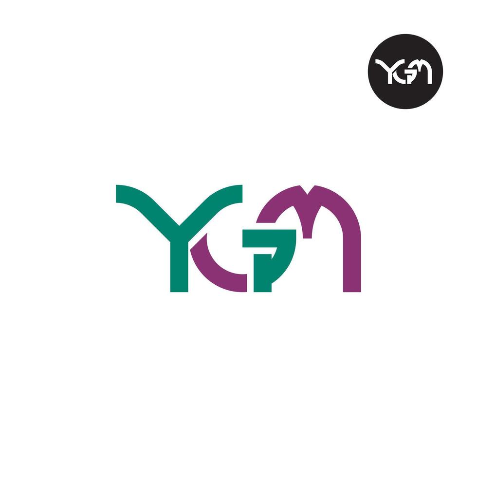 YGM Logo Letter Monogram Design vector