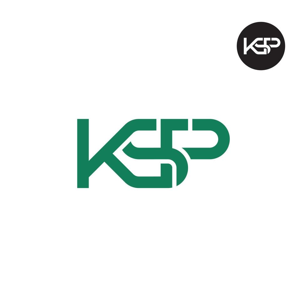 KSP Logo Letter Monogram Design vector