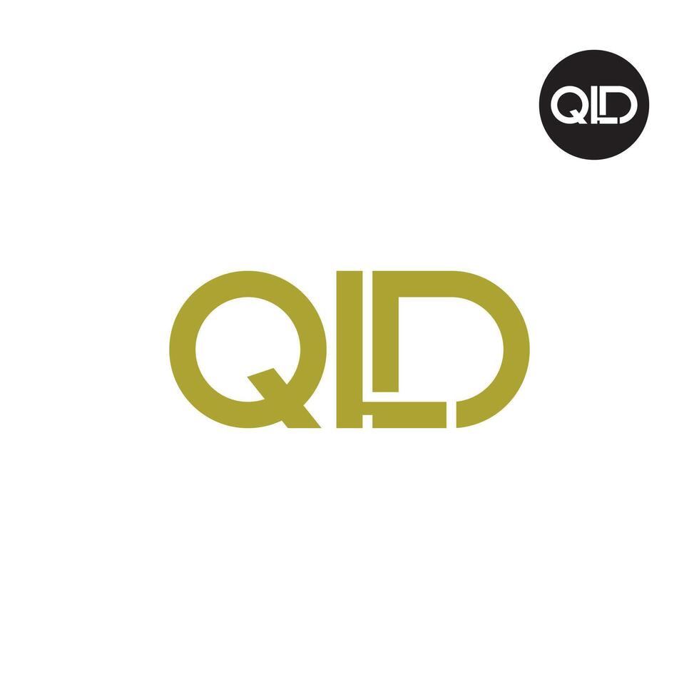 QLD Logo Letter Monogram Design vector