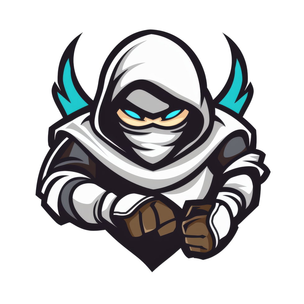 Stealthy ninja ready for action png