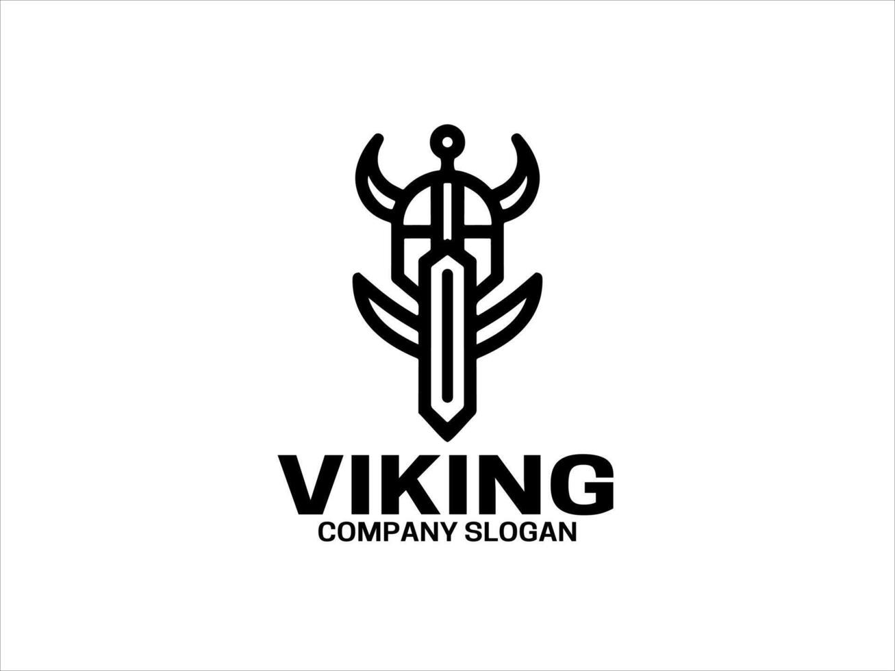 Viking Logo Design Template vector