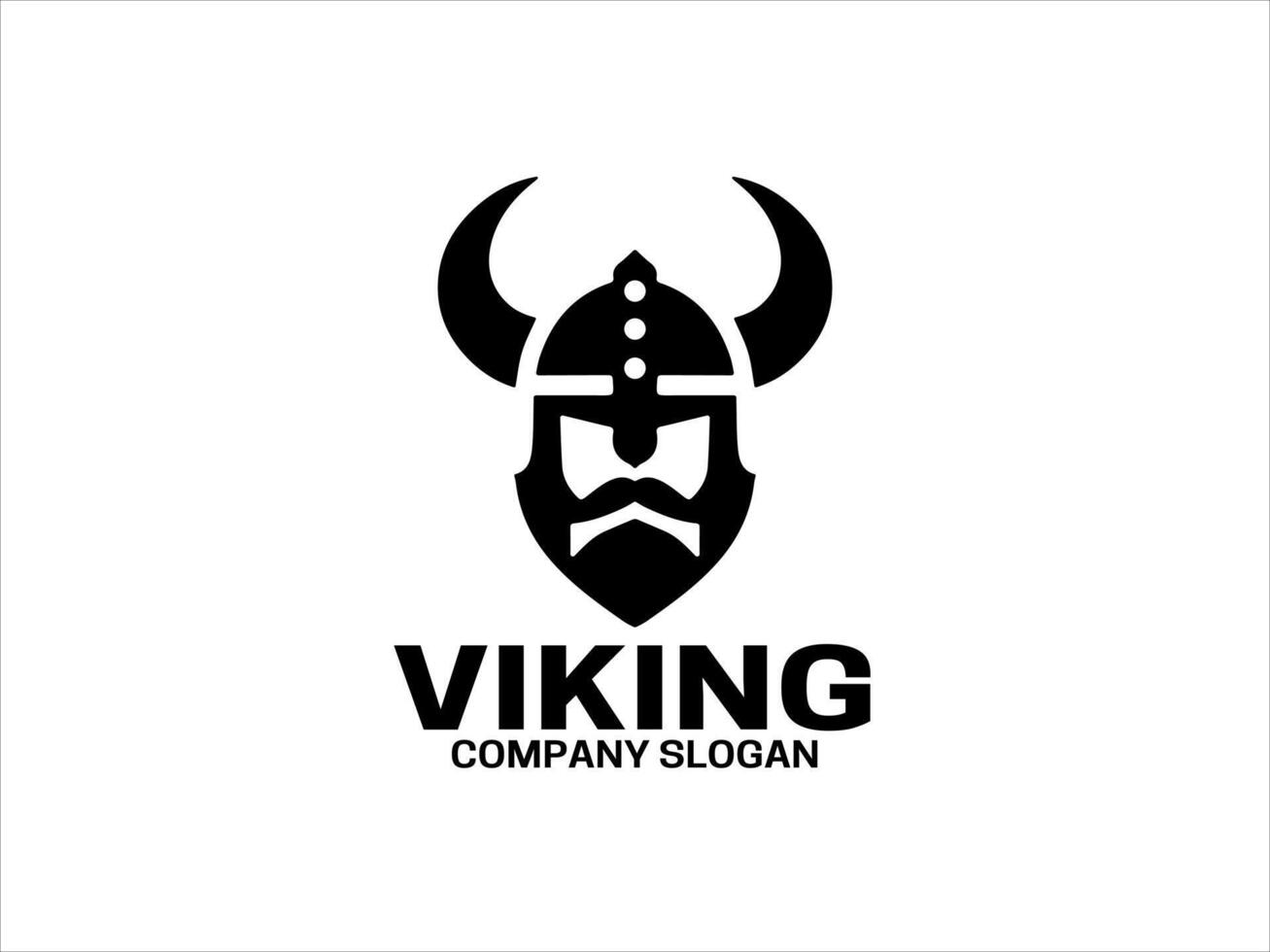 vikingo logo diseño modelo vector