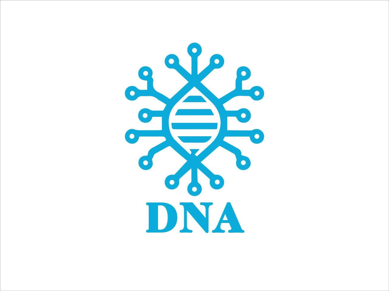 plantilla de diseño de logotipo de adn vector