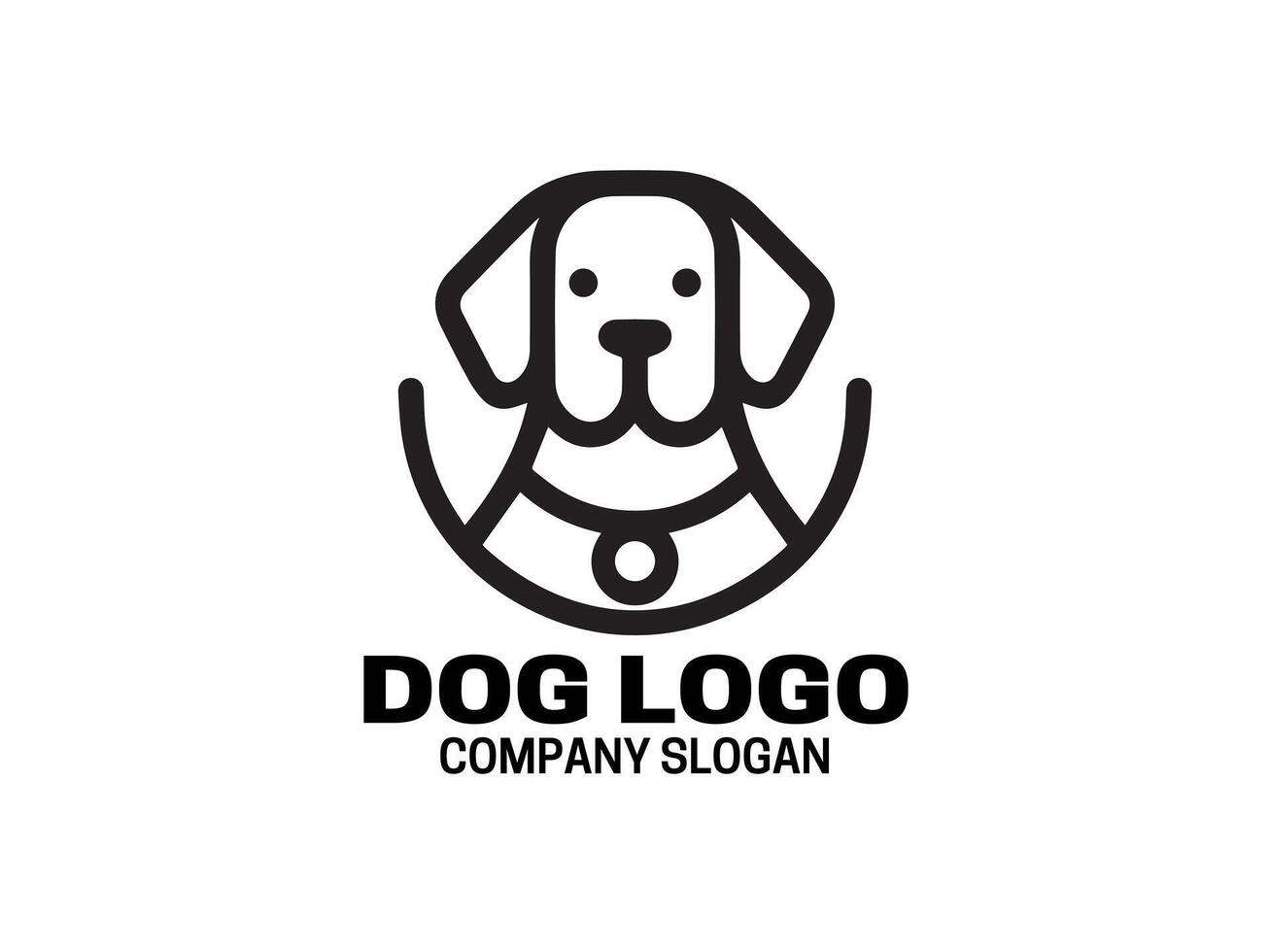 Dog Logo Design Template vector