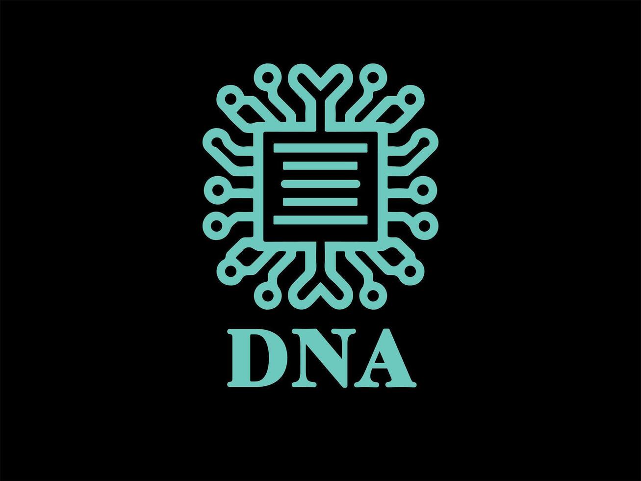 DNA logo design template vector