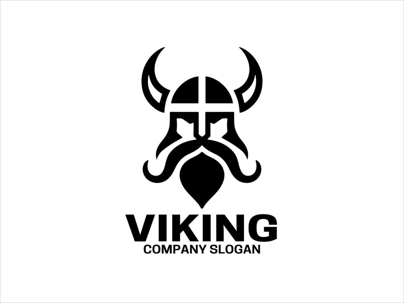 vikingo logo diseño modelo vector