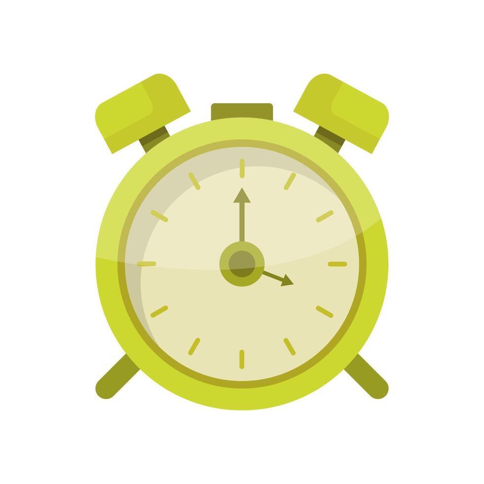 Alarm clock illustrated on white background vector