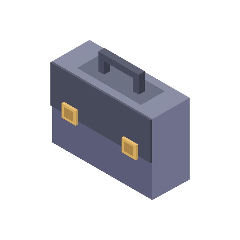 Isometric work bag vector