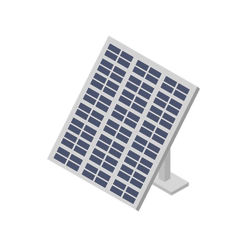 Isometric solar panel vector