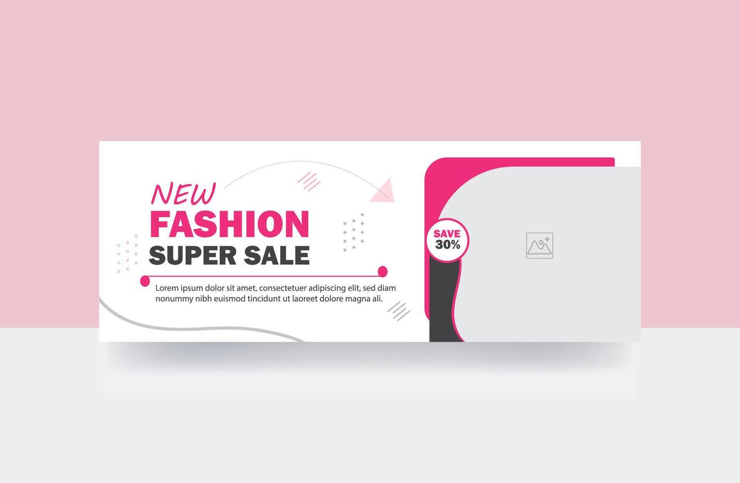 New fashion super sale banner cover sale banner design template vector