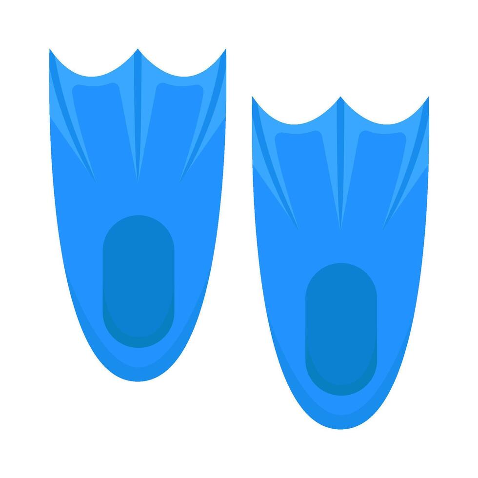 Illustration of diving fins vector