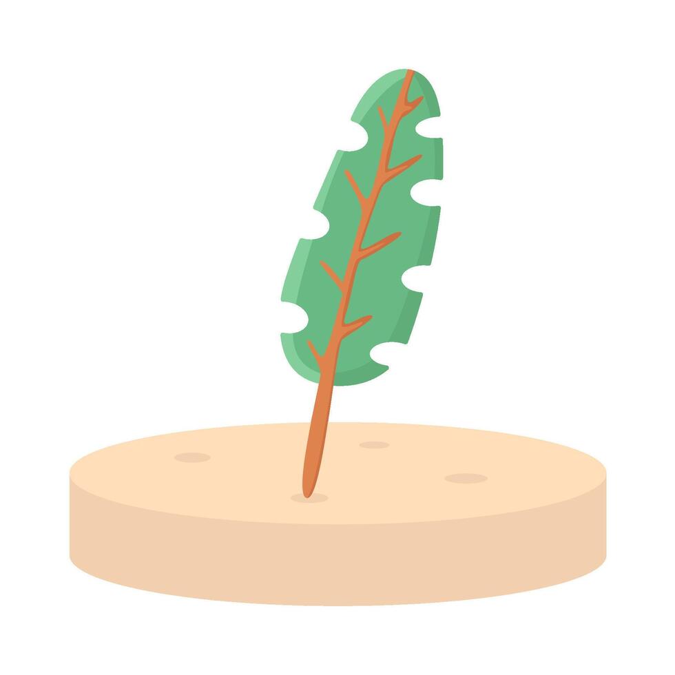 Illustration of palm leaf vector