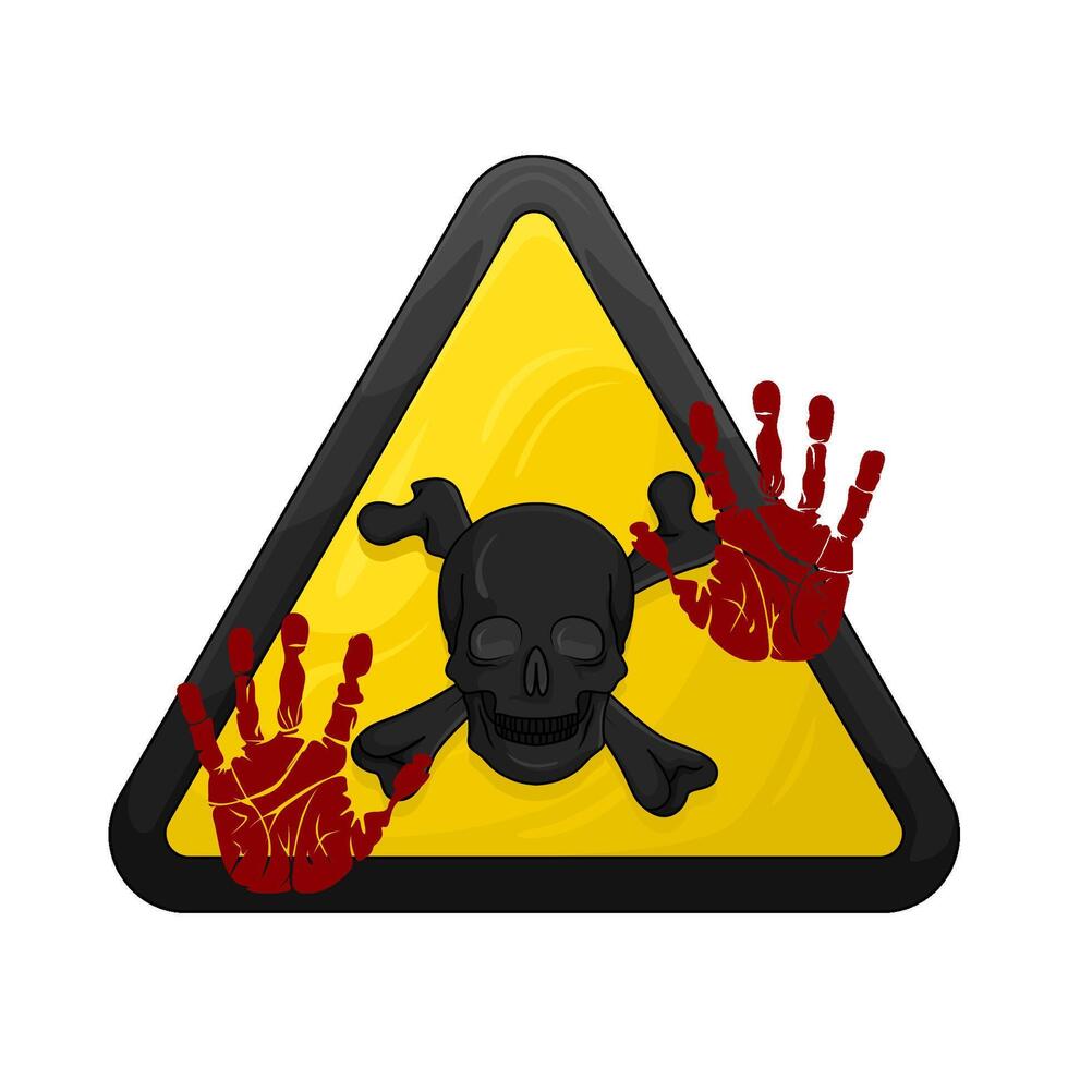 Illustration of caution vector