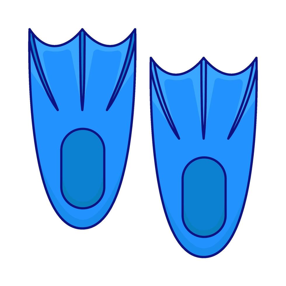 Illustration of diving fins vector