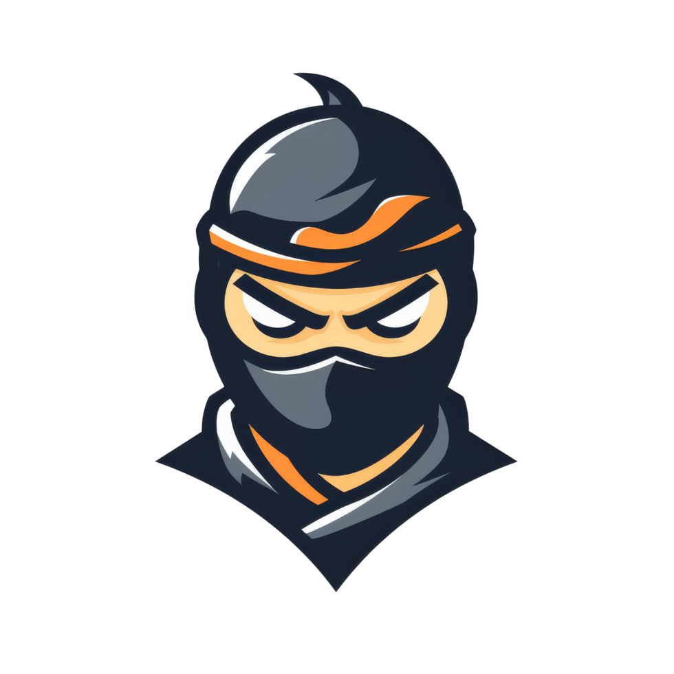 un estilizado ninja con un popa Mira png