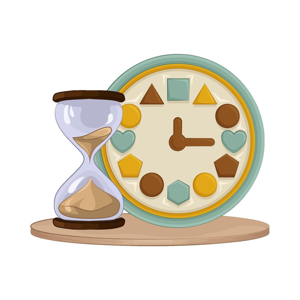 Illustration of clock vector