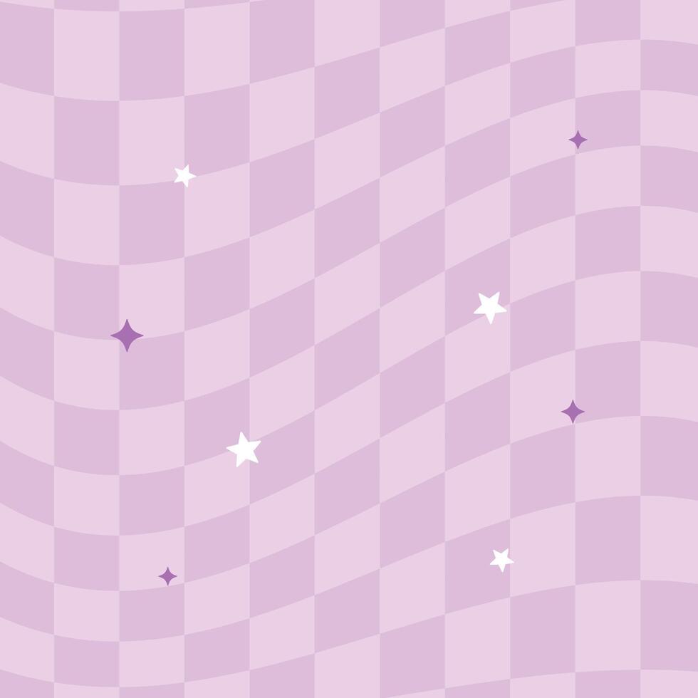 Flat distorted checkered background y2k background vector